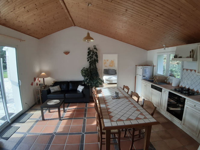 pièce de vie grand gîte