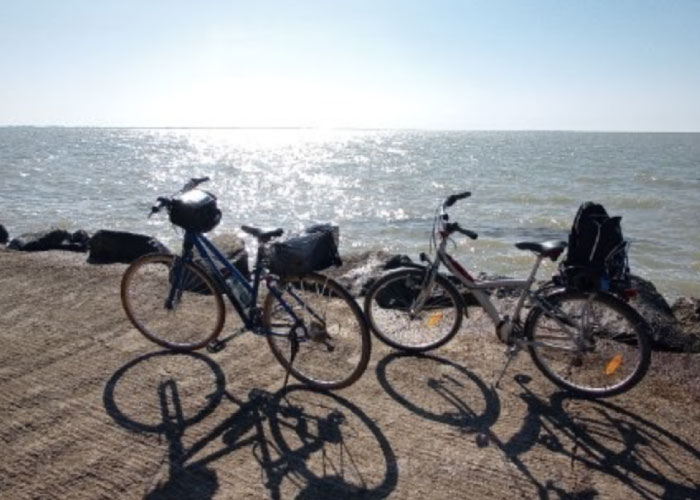 vélo face à la mer vendéenne